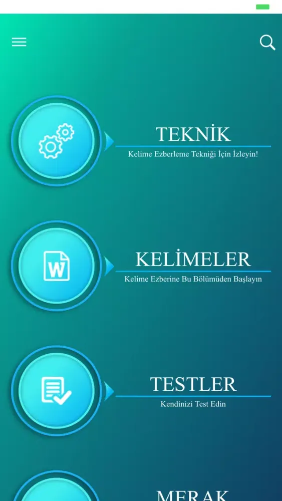 Capturas de tela do Yabancı Dil Kelime Ezberleme