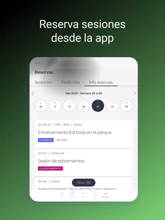 EF fitness iPad  स्क्रीनशॉट