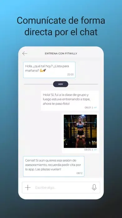 Entrena con FitWilly سکرین شاٹس