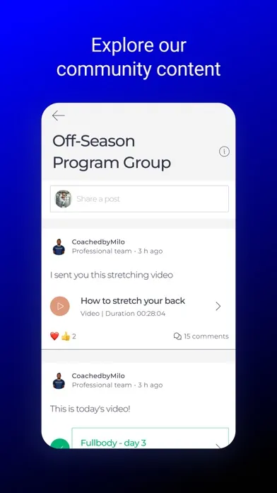 Screenshot di CoachedbyMilo