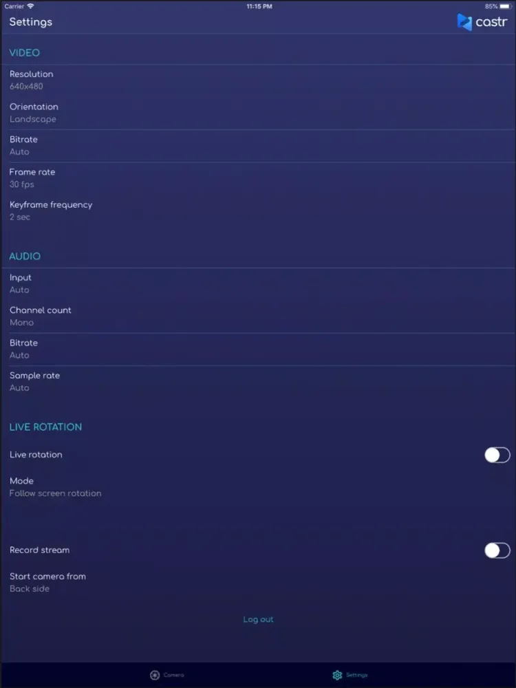 Screenshot di Castr - Live Streaming iPad 