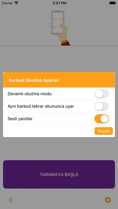 ภาพหน้าจอของ Hesapcini Dijital Barkod App