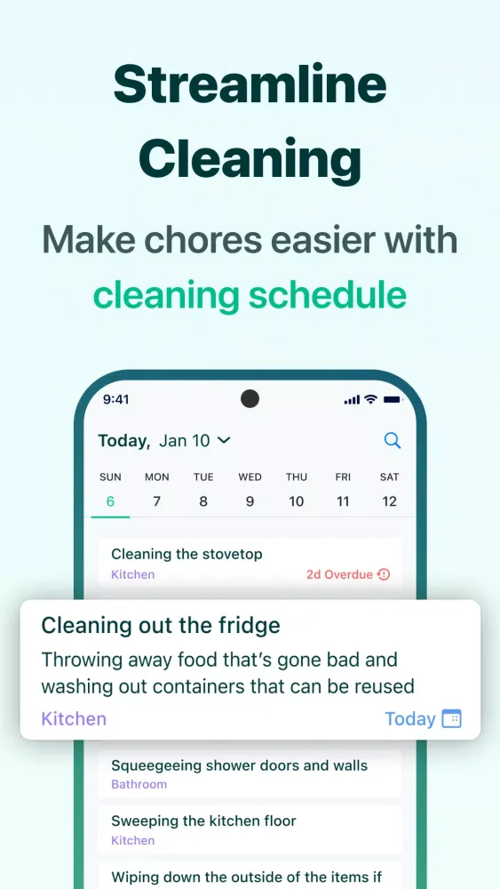 House Chores Cleaning Schedule স্ক্রিনশট