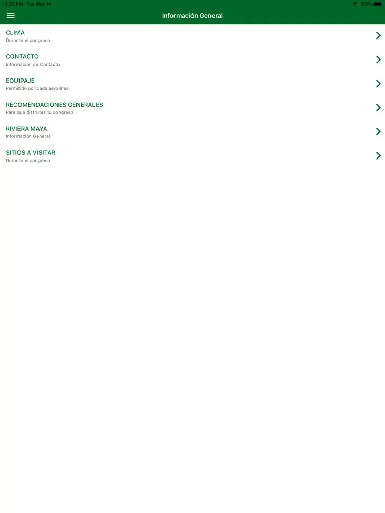 Tangkapan skrin Mi Congreso HDI 2019 iPad 