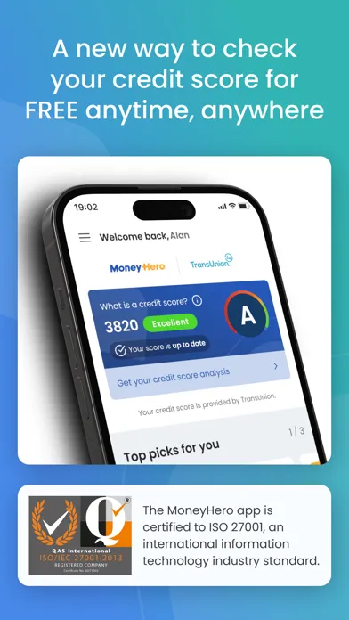 Zrzuty ekranu MoneyHero: Credit Score & More