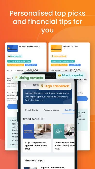 Zrzuty ekranu MoneyHero: Credit Score & More