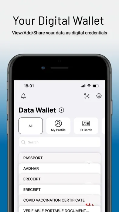 Tangkapan layar Data Wallet