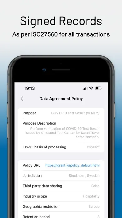 Tangkapan layar Data Wallet