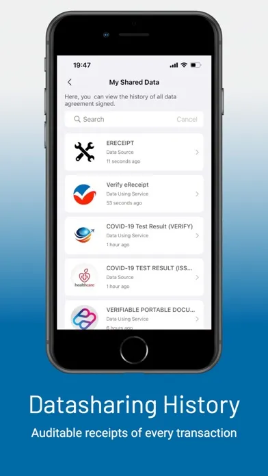Tangkapan layar Data Wallet
