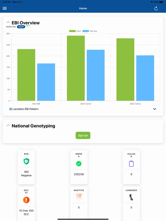 ICBF HerdPlus iPad スクリーンショット
