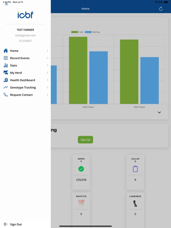 ICBF HerdPlus iPad スクリーンショット