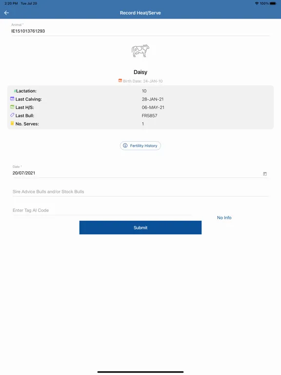 ICBF HerdPlus iPad スクリーンショット