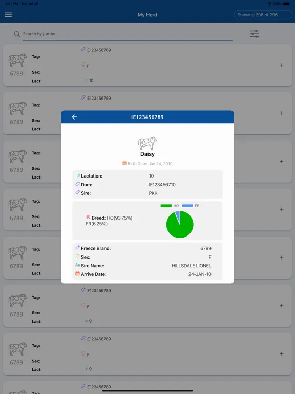 ICBF HerdPlus iPad スクリーンショット