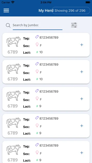 ICBF HerdPlus スクリーンショット