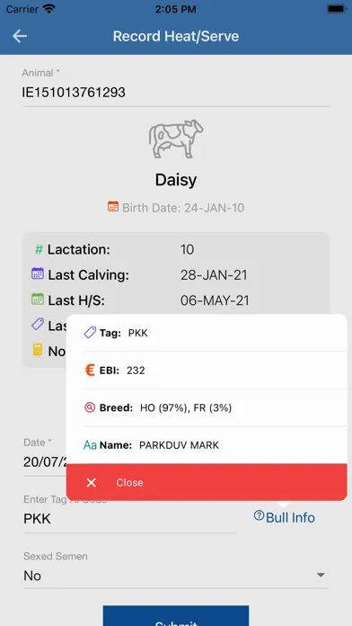 ICBF HerdPlus スクリーンショット
