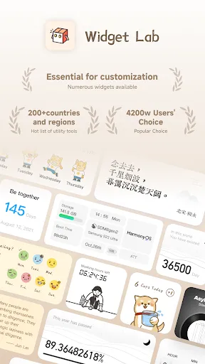 Tangkapan skrin Widget Lab:Wallpapers & Themes