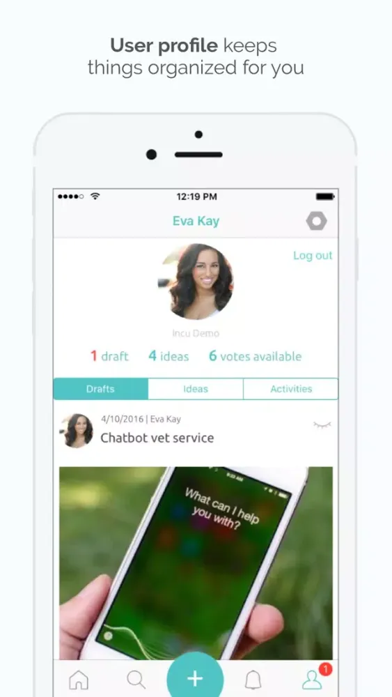 Idea Catcher - validate it, team chat & note app应用截图