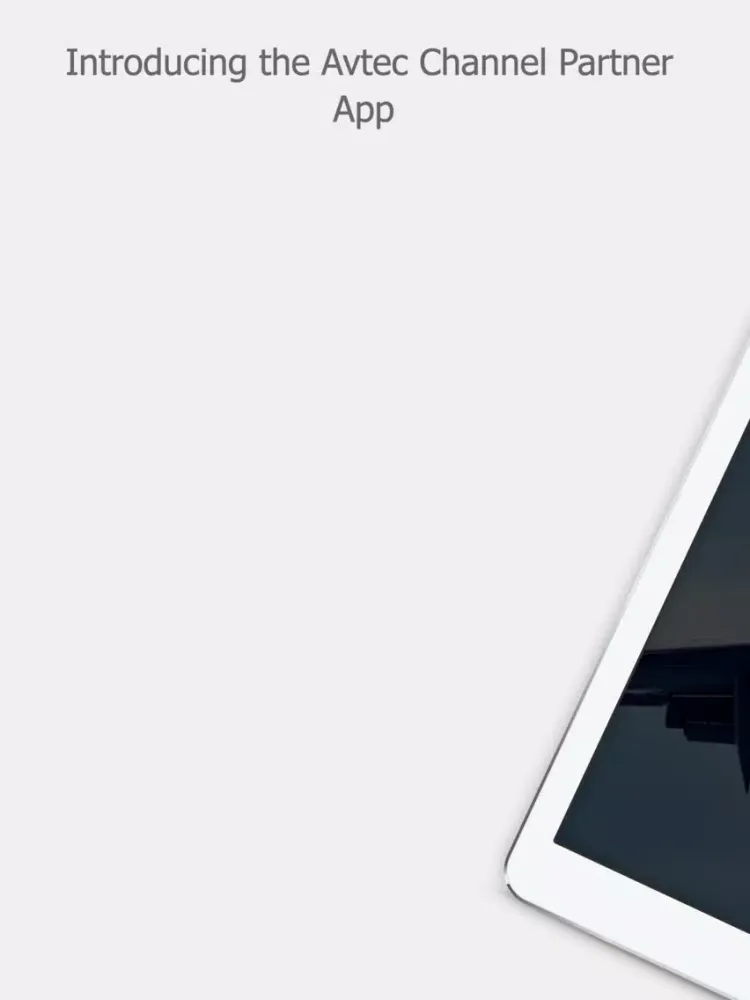Screenshot di Avtec Channel Partner iPad 