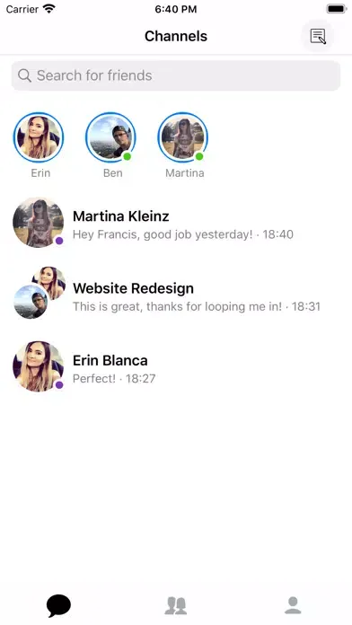 Screenshot di Remote Team