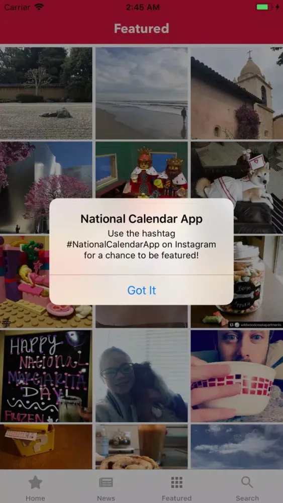 Capturas de pantalla de National Calendar App