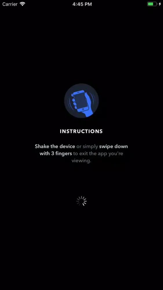 Screenshot di Ionic DevApp