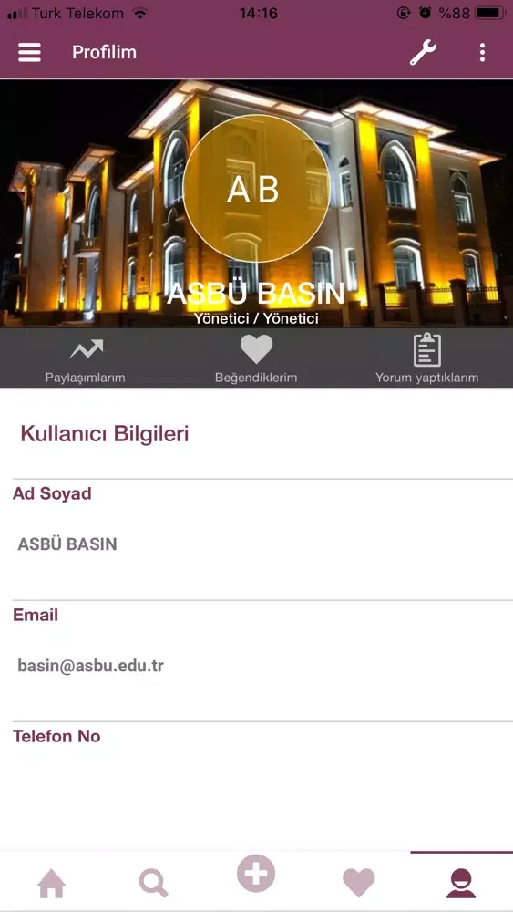 Tangkapan layar Kurumsal İletişim