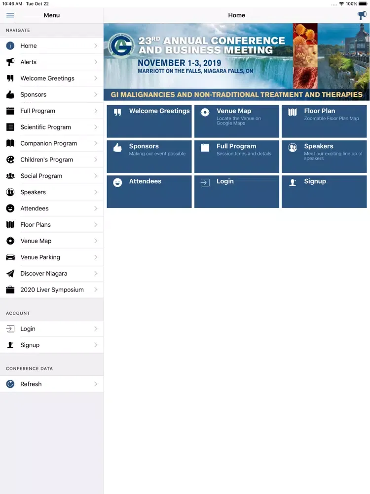 OAG 2019 Annual Conference iPad 應用截圖