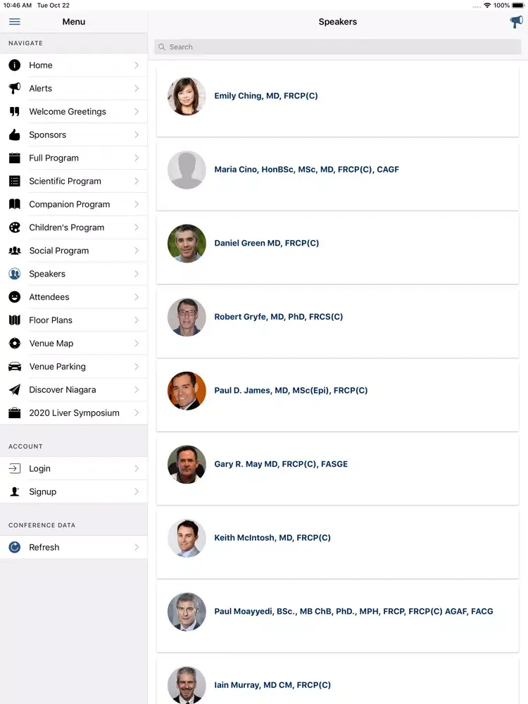 OAG 2019 Annual Conference iPad 應用截圖