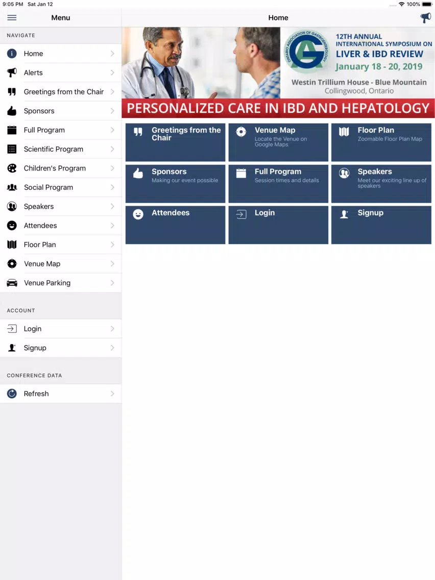 OAG 2019 Liver and IBD Review iPad 应用截图