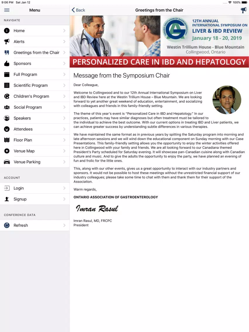OAG 2019 Liver and IBD Review iPad 应用截图