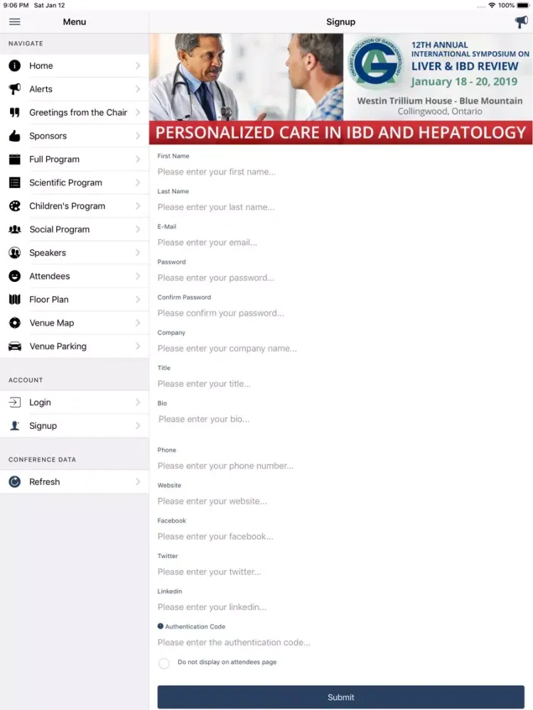 OAG 2019 Liver and IBD Review iPad  Screenshots