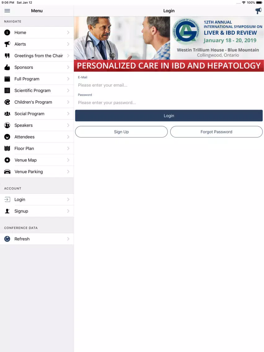 OAG 2019 Liver and IBD Review iPad 应用截图