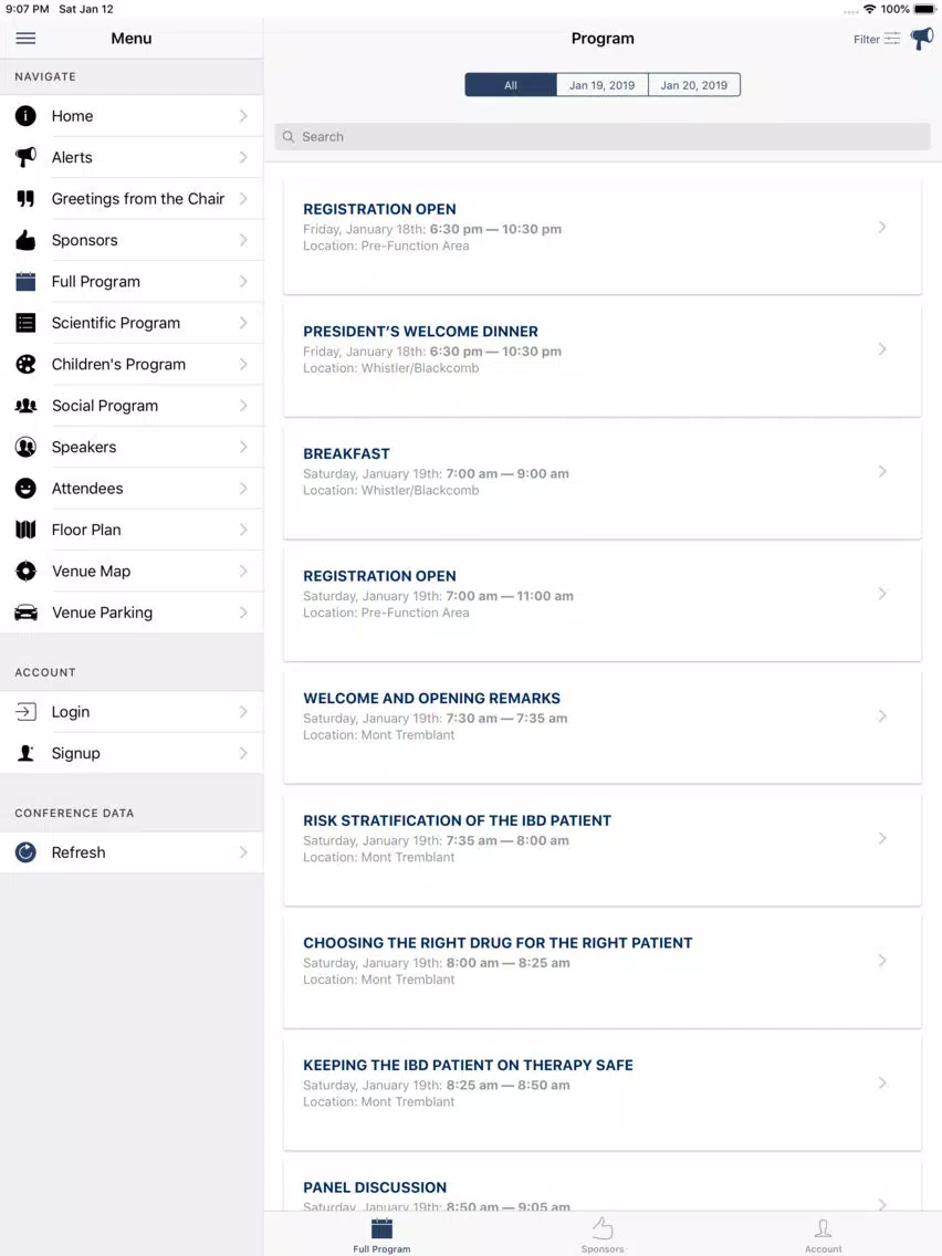 OAG 2019 Liver and IBD Review iPad 应用截图