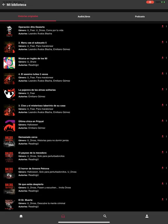 RIDU iPad سکرین شاٹس