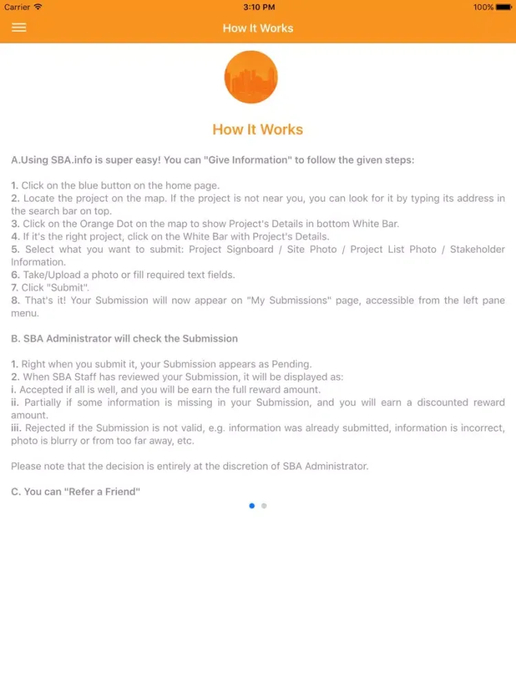 Zrzuty ekranu SBA.news iPad 