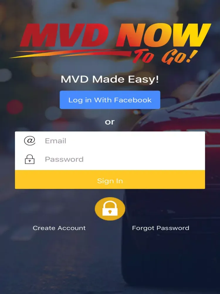 Motor Vehicle Department iPad Screenshots
