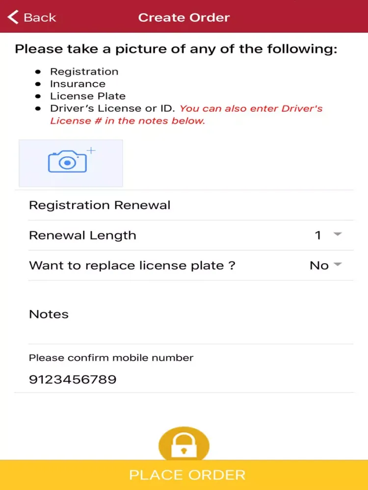 Motor Vehicle Department iPad Screenshots
