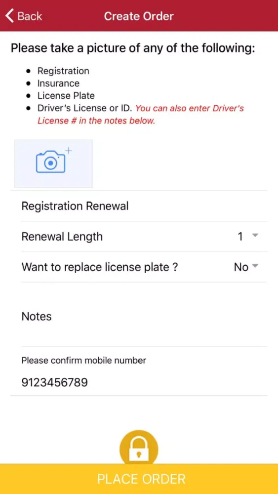 Motor Vehicle Department Screenshots