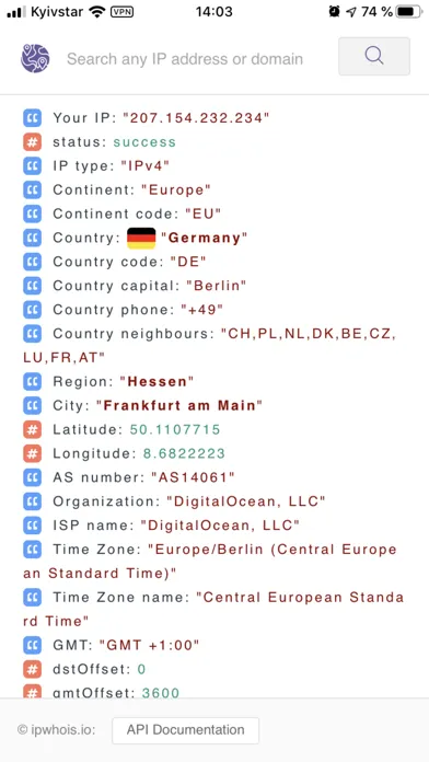 IP Geolocation應用截圖
