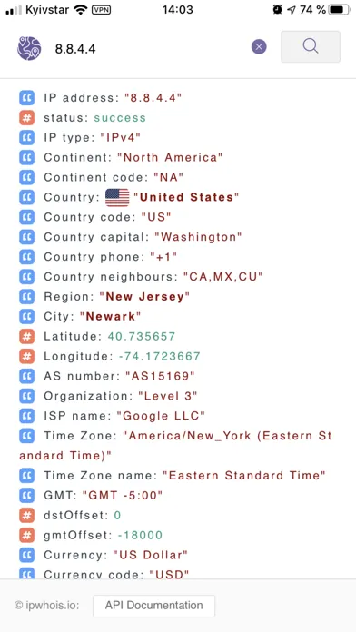 IP Geolocation應用截圖