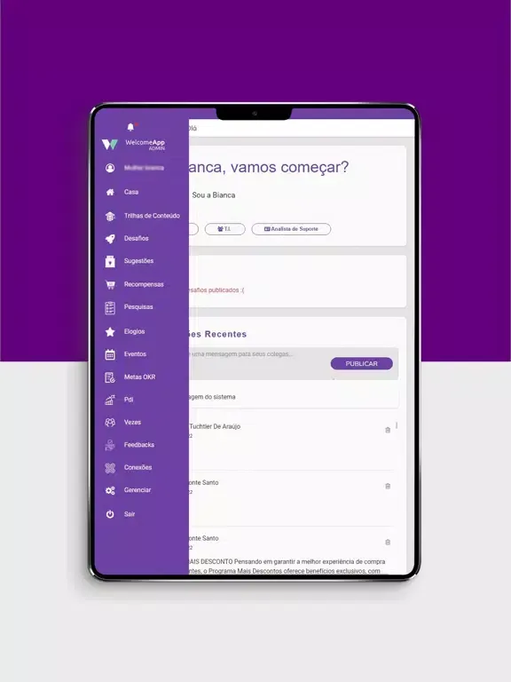 Ảnh chụp màn hình của Welcome_App iPad 