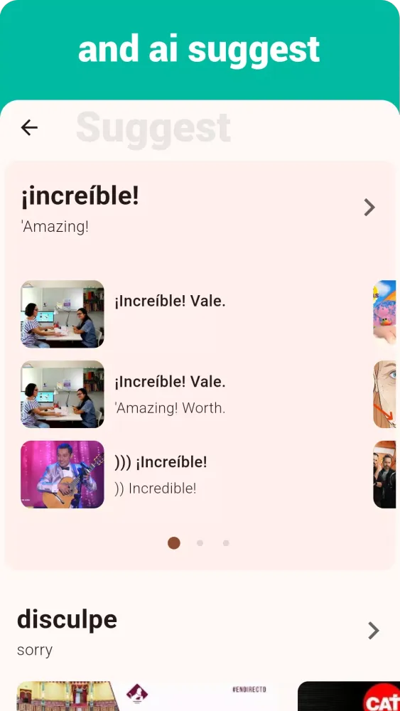 Capturas de tela do Spanish Listening & Speaking