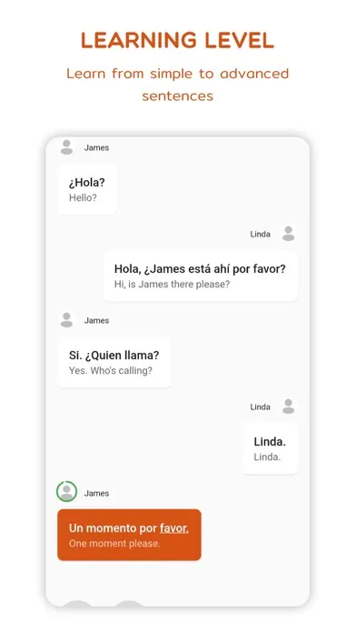 Capturas de tela do Spanish  - Listening Speaking