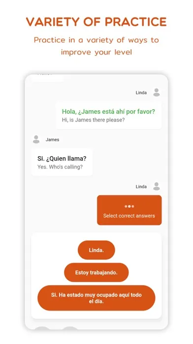 Capturas de tela do Spanish  - Listening Speaking