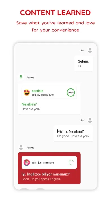 Tangkapan skrin Turkish  - Listening Speaking
