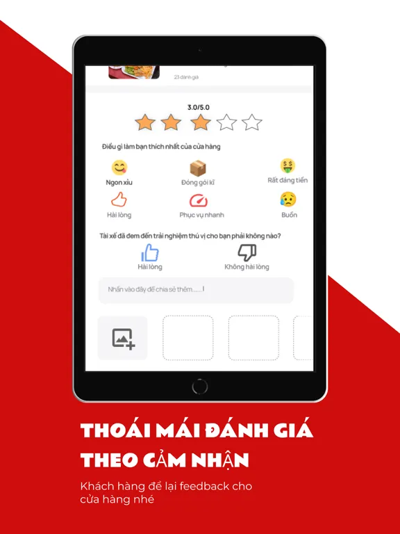 Tangkapan layar D&P Food iPad 