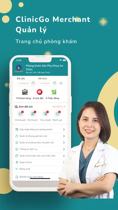 ClinicGo Merchant - Quản lý スクリーンショット