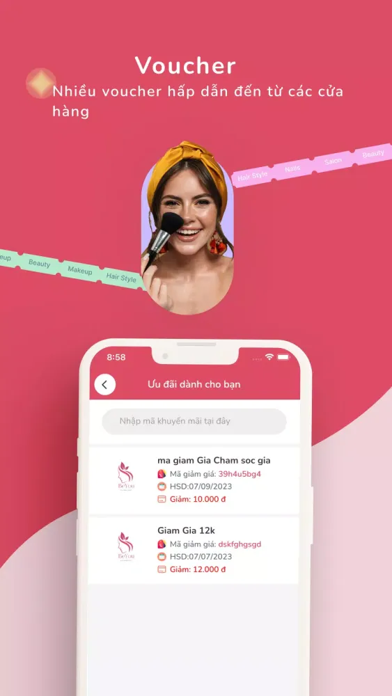 HiYou - Đặt lịch làm đẹp Screenshots