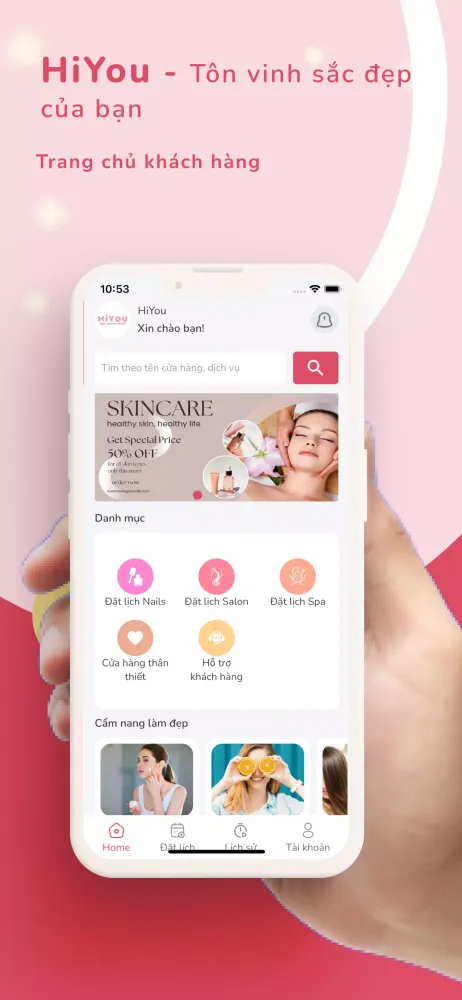 HiYou - Đặt lịch làm đẹp Screenshots
