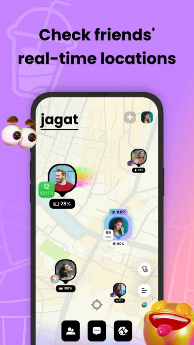 ภาพหน้าจอของ Jagat - Find Family & Friends